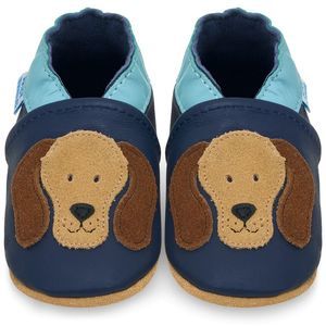 Juicy Bumbles Baby‎ Shoes Blue Rufus Dog 0-6 Months